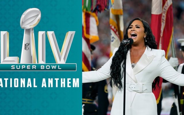 Demi Lovato Sings The National Anthem At The Big Game