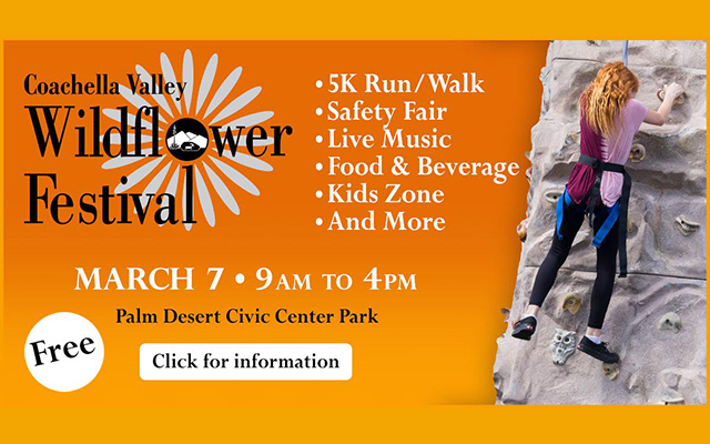 <h1 class="tribe-events-single-event-title">The 13th Annual Coachella Valley Wildflower Festival – Saturday, March 7th</h1>