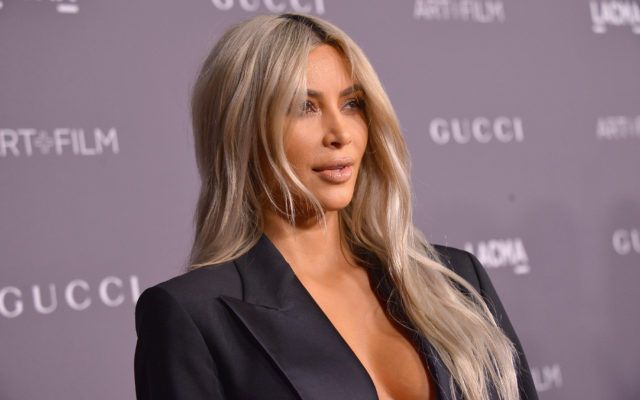 Kim Kardashian Makes Sure You Can See Her Wedding Band-Free Left Hand